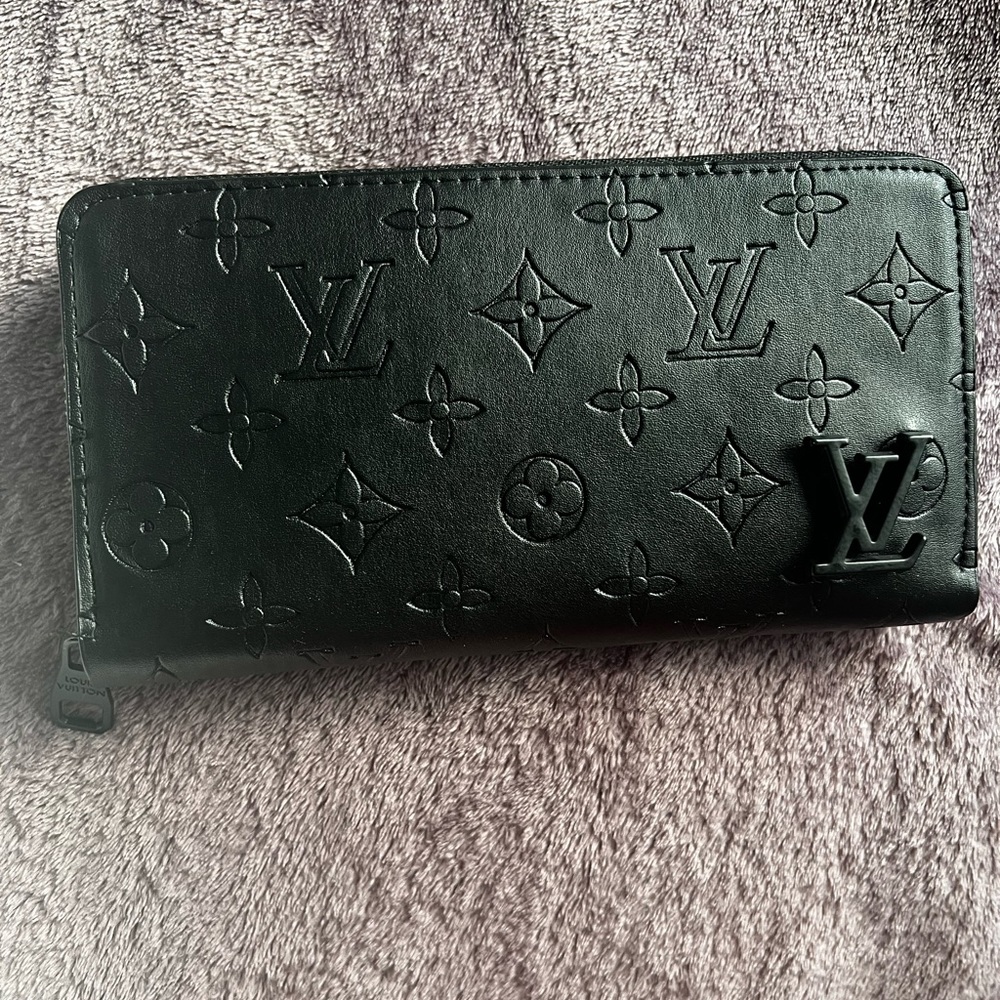Louis Vuitton, black wallet.